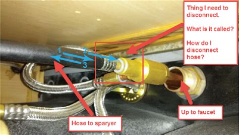 Clean out the space below the sink that contains the leaking hose. How do I remove kitchen sink sprayer hose? - Home ...