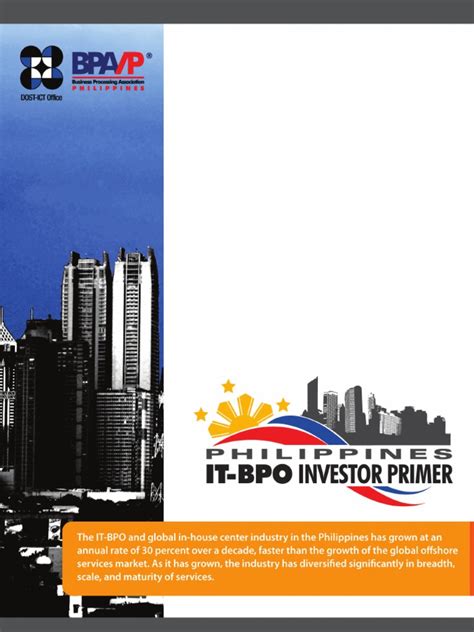 philippines it bpo investor primer pdf business process outsourcing taxes