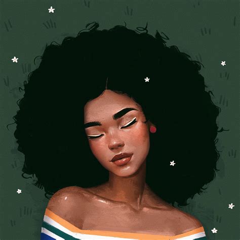 Pin By Maria K On Black Girls Drawing In Afro Art Black Girl