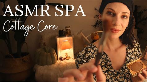 Asmr Cottage Core Spa 🍄 Engfr Autumn Makeup Facial Treatment In My