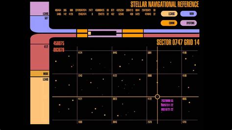 Star Trek Lcars Stellar Navigational Reference Youtube