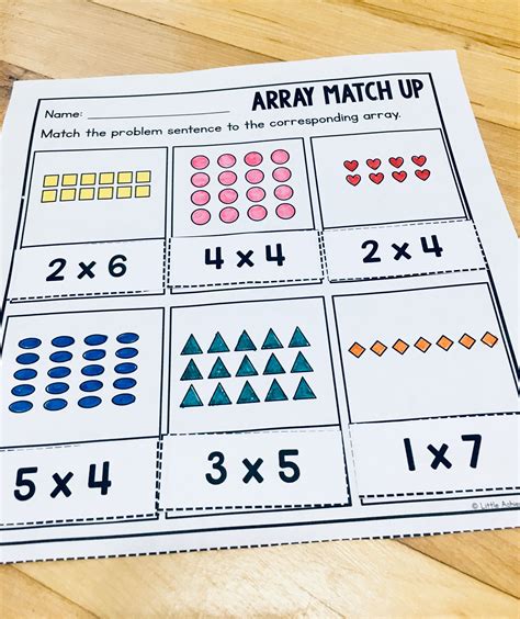 Free Printable Repeated Addition Arrays Worksheets