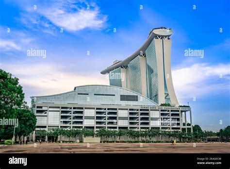 Marina Bay Sands And Expo And Convention Centre At Marina Bay