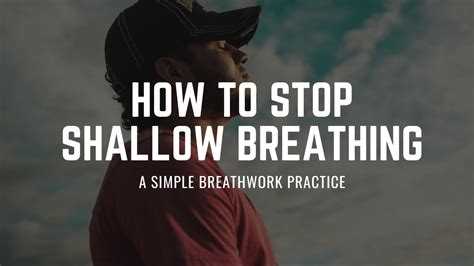 how to stop shallow breathing and release stress anxiety and tension youtube