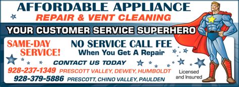 Affordable Appliance Repair Prescott Az Action Local Az