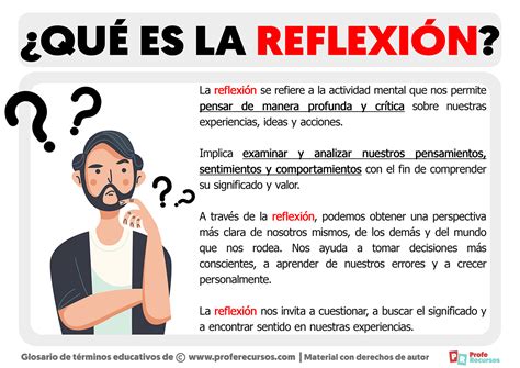 Qu Es La Reflexi N Definici N De Reflexi N