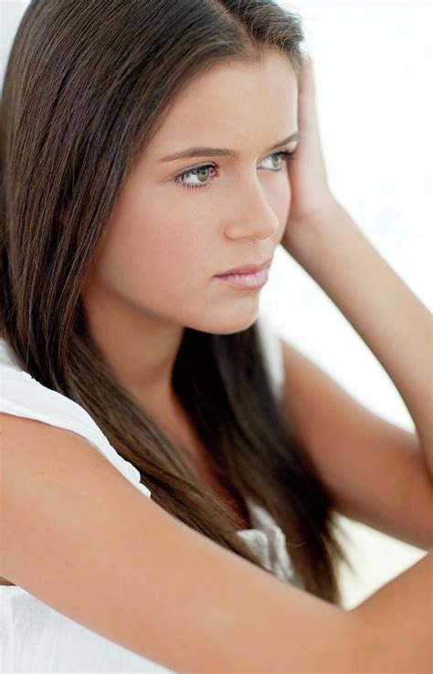 Depressed Teenage Girl Photograph By Ian Hootonscience Photo Library