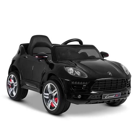 Porsche Macan Style Black Electric Ride On Toy Cars