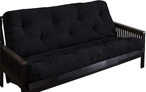 Best futon mattress for daily use. New Mozaic AMFT114906 Textured Black Full Size 12 Thick ...