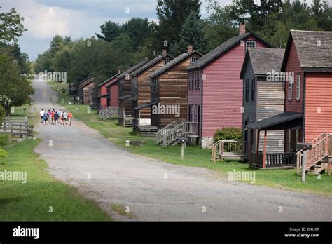 Rows Of Homes Historic Eckley Miners Village Museum Weatherly Poconos