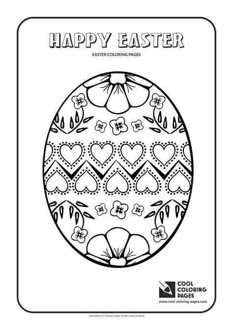 Printable cool easter bunny eggs coloring page. Cool Coloring Pages Easter egg no 4 coloring page - Cool ...