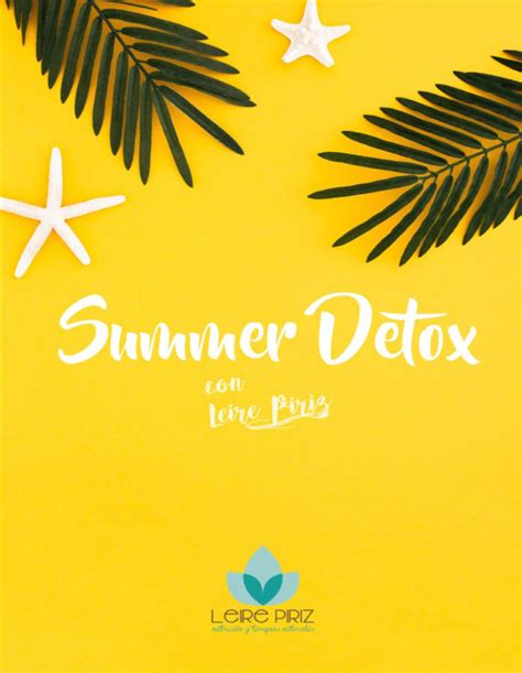 Programa Summer Detox Dietista Holística Y Naturópata En Castellón