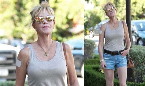 Melanie Griffith Shows Off Her Slender Pins As She Lunches In Hollywood