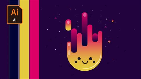 How To Using Gradient Color Create Logo Logo Design Illustrator