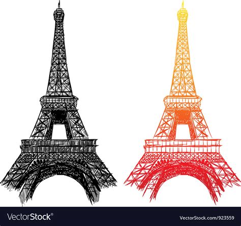 Eiffel Tower Royalty Free Vector Image Vectorstock