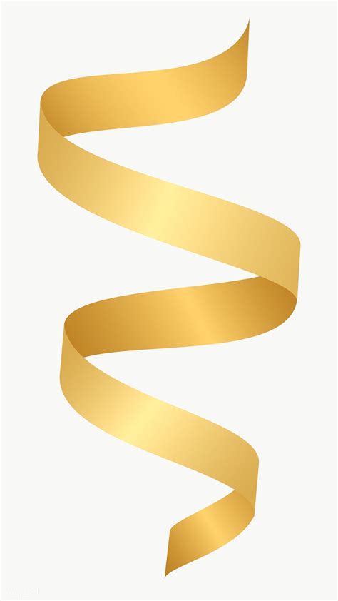 Gold Ribbon Element Transparent Png Free Image By