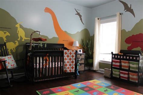 Dinosaurs will always hold a fascination for little boys and girls with to download this boys dinosaur bedroom ideas in high resolution, right click on the image and choose save. DIY Dinosaur-Themed Nursery | Dinosaur baby room, Nursery ...