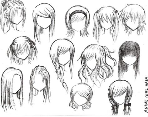 Drawings Anime Hairstyles