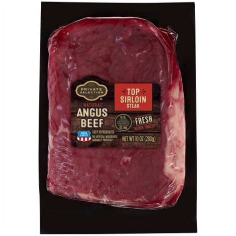 Private Selection Top Sirloin Angus Beef Steak Oz Kroger