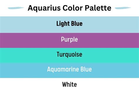 Aquarius Color Palette And Meanings Colors To Avoid