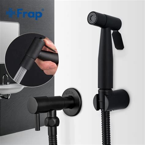 Frap Black Bidet Faucet Bathroom Bidet Toilet Faucet Mixer Hygienic Shower Clean Muslim Shower