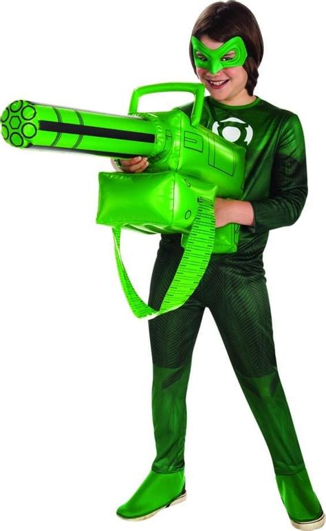 Green Lantern Inflatable Gatling Gun Costume Accessory Weapon Free S