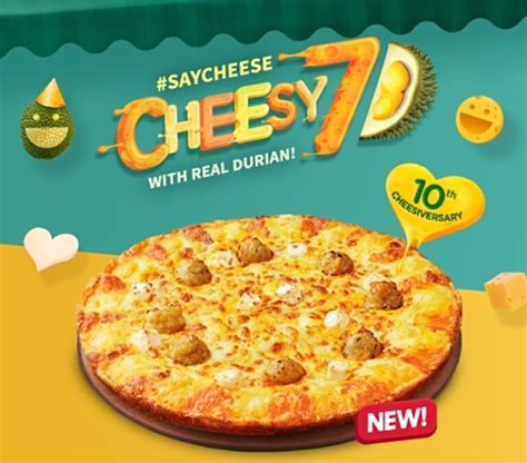 Sniff Out Pizza Hut Singapores New Cheesy 7 Durian Pizza Now Till 27 Oct