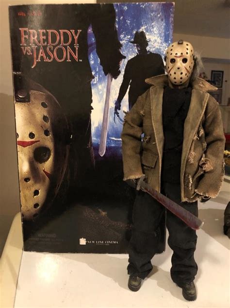 Sideshow Freddy Vs Jason Jason Voorhees 12 Action Figure Great