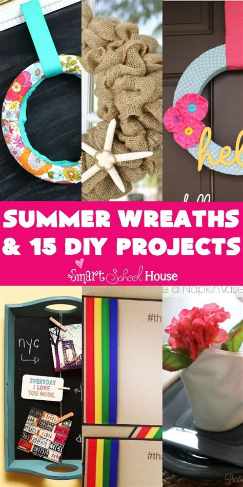 Check Out These Super Easy Diy Summer Wreaths Summer Diy Projects