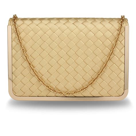 Wholesale Gold Flap Evening Clutch Bag Agc00369
