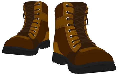 83+ Brown Male Boots PN... Boots Clip Art | ClipartLook png image