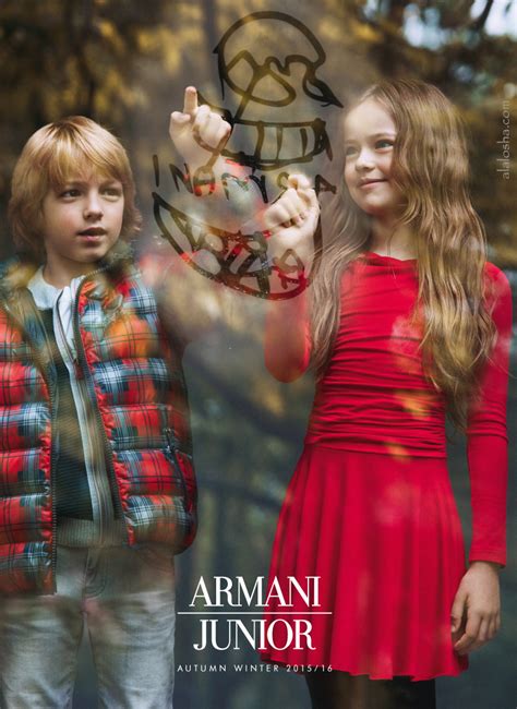 Autumn Look The Armani Junior Campaign Starring Kristina Pimenova