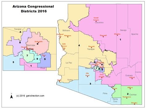Map Of Arizona Congressional Districts 2016