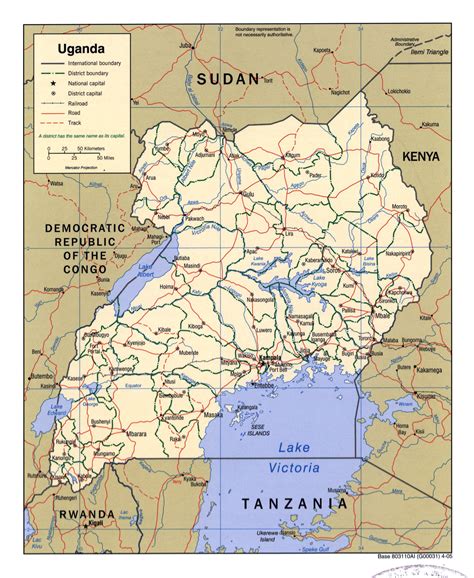 This map was created by a user. Large detailed political and administrative map of Uganda with roads, railroads and major cities ...
