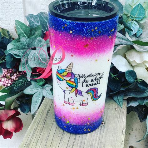 Personalized Kids Cup Tumbler Kids Glitter Tumbler Kitchen And Dining