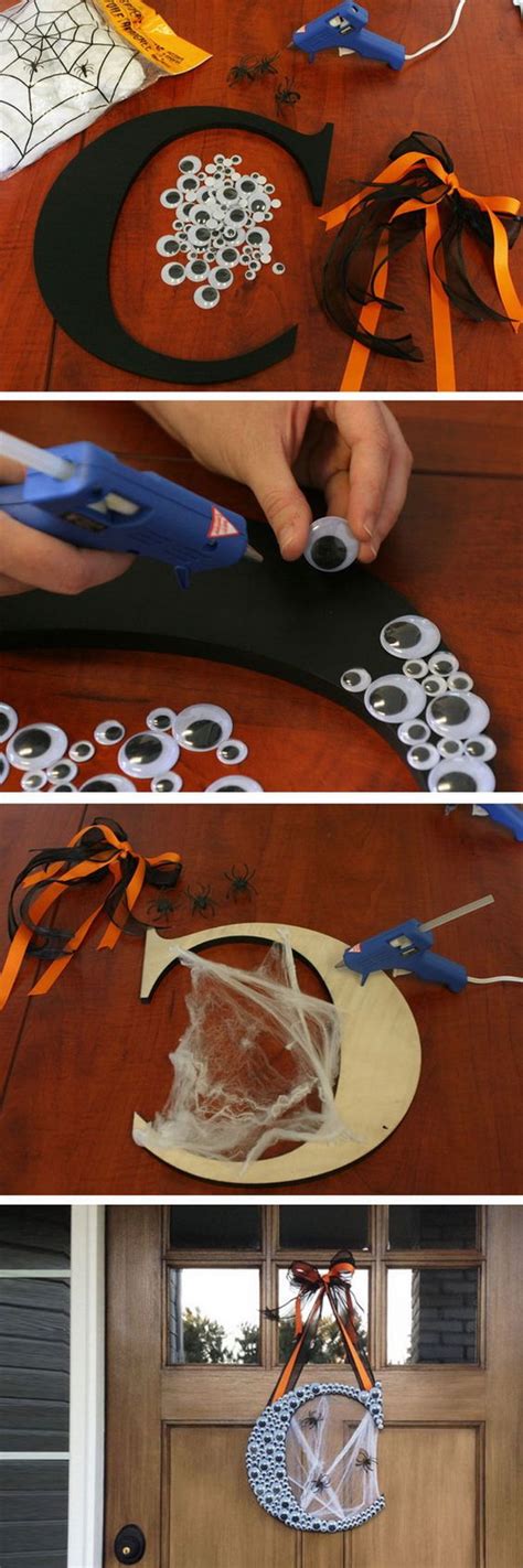 Diy Halloween Wreaths Halloween Door Decoration Ideas