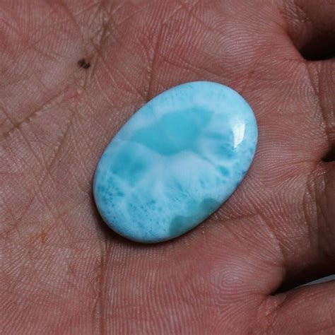 Best Quality Natural Loose Larimar Gemstone Pure Smooth Cabochon