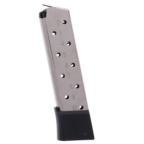 Kimber 1911 45 Acp Stainless Steel 10 Round Extended Magazine