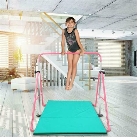 Ebay Sponsored Adjustable Gym Horizontal Bar Kids Gymnastics Training