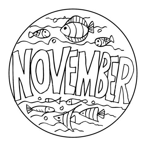 Free November Month Coloring Page Free Printable Coloring Pages