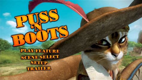 Puss N Boots Uk Dvd Menu Youtube