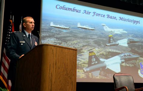 Fisher Imparts Final Words To Supt Class 17 11 Columbus Air Force