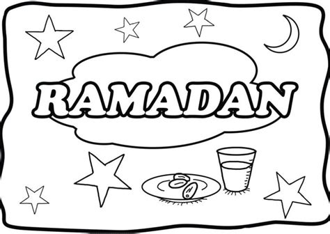 Mewarnai Gambar Kaligrafi Ramadhan Gambar Pedia