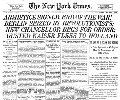 Remembering World War I 100 Years Later The New York Times