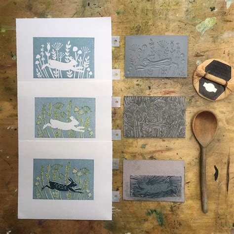 How To Make Linocut Prints With Two Colours Or More