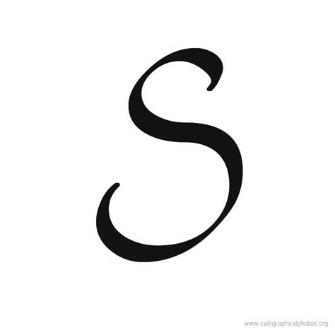 Calligraphy Alphabet S Alphabet S Calligraphy Sle Styles Calligraphy