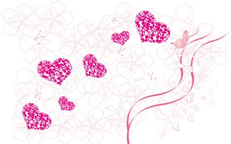 Pink Love Heart Backgrounds ·① Wallpapertag