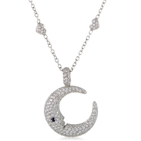 Moon necklace $1,650.00 $1,650.00 $1,650.00. Pasquale Bruni White Gold Diamond Pave Sapphire Crescent ...