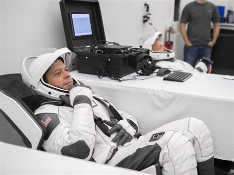 Behnken and hurley had practiced wearing the suits in flight simulations on the ground as most recently, the nasa astronauts who have gone to the space station wore russian sokol suits. NASA astronauts try out next-gen spacesuits by SpaceX for ...