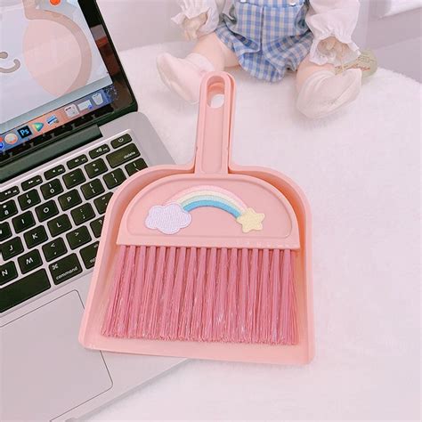 New Mini Sweeping Cleaning Brush Small Broom Dustpan Set Cute Little